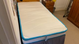 Linenspa Memory Foam Hybrid mattress on a bed