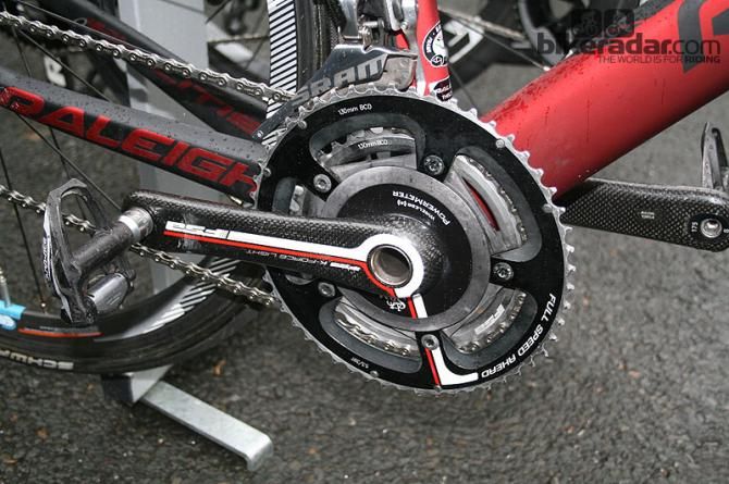 Scully is using an FSA K-Force Light SRM crank