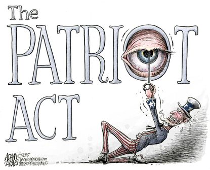 Political cartoon U.S. Patriot Act