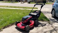 Toro 60V Flex-Force Power System 60V Max 22in Recycler Lawn Mower being tested in writer's home