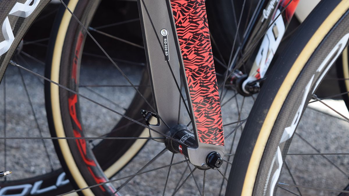 Tabs to rear of the fork are similar to the design of Pinarello Dogma F10 framesets