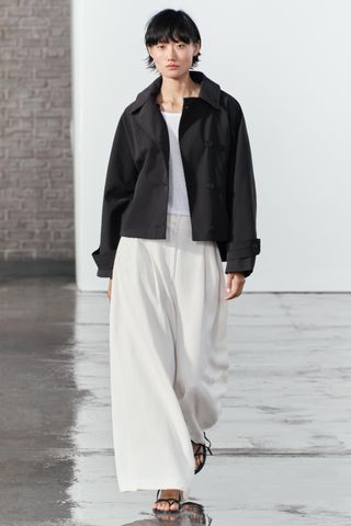 Zw Collection Oversize Cropped Parka
