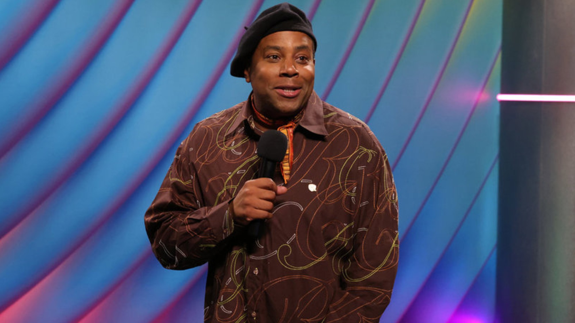 Kenan Thompson in the Euro Cruise sketch during Season 51 of Saturday Night Live.