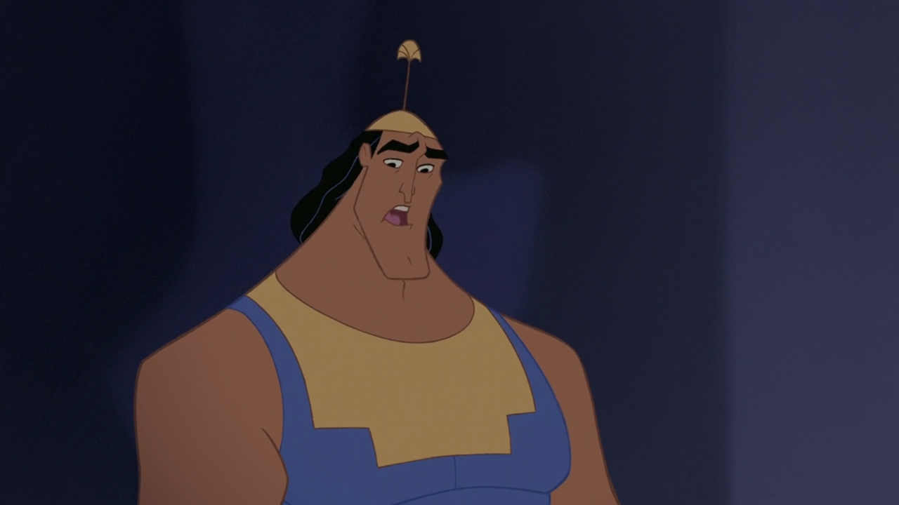 Kronk looking confused