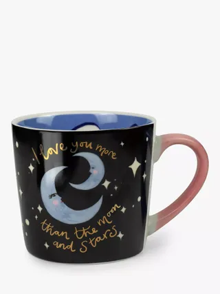 Eleanor Bowmer 'moon and Stars' Bone China Mug, 300ml