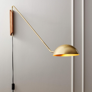 gold wall sconce