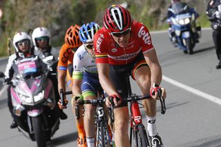 Adam Hansen leads an escape on stage three of the 2015 Giro d'Italia