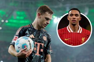 Bayern Munich star Joshua Kimmich, with Liverpool star Trent Alexander-Arnold inset