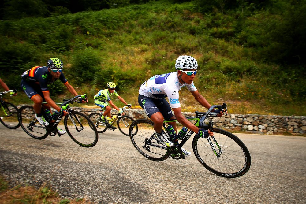 Mairo Quintana in action during stage 12.