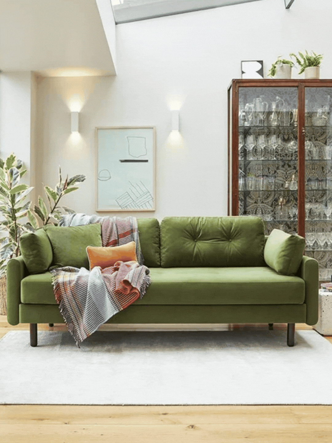 A three-seater sofa bed from Swyft