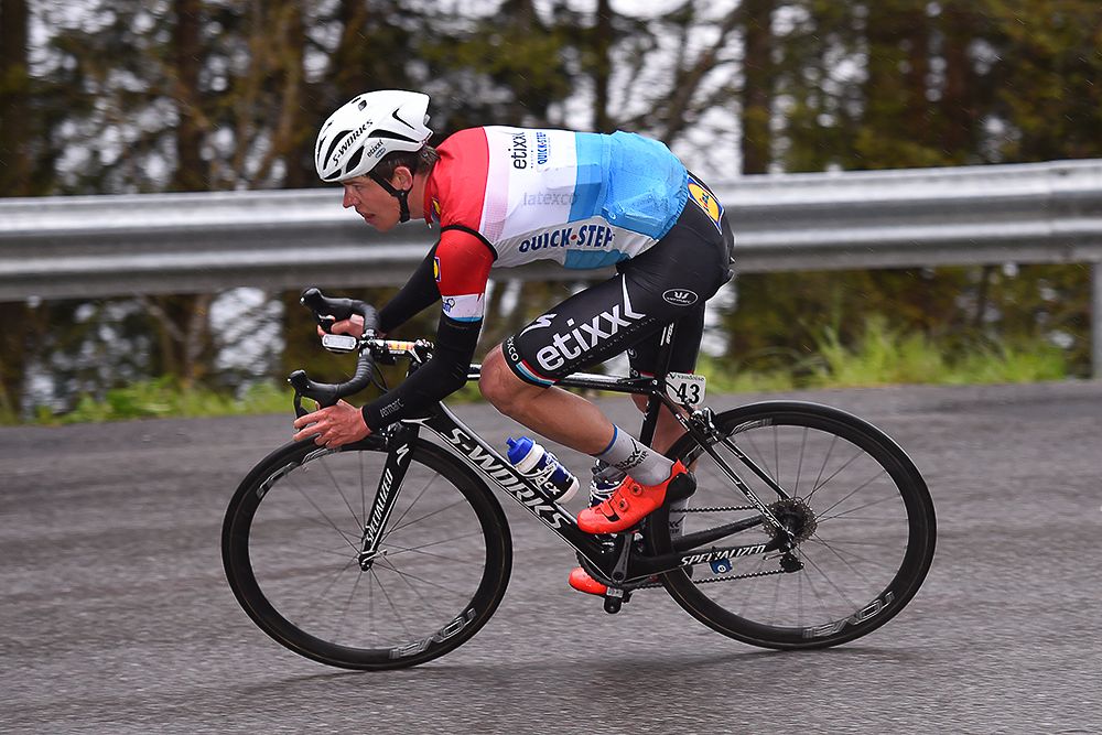 Bob Jungels in the breakaway during stage 4 at Tour de Romandie
