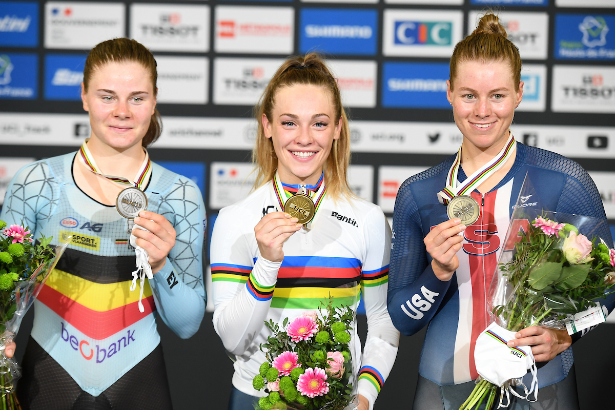 Day 2 Track Worlds: Italy's Paternoster wins first-ever women's rainbow ...