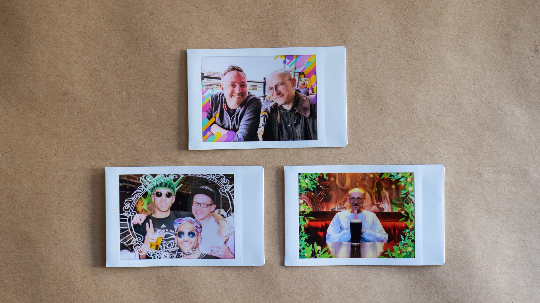 Instax mini prints with borders