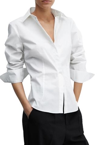 Fitted Button-Up Shirt