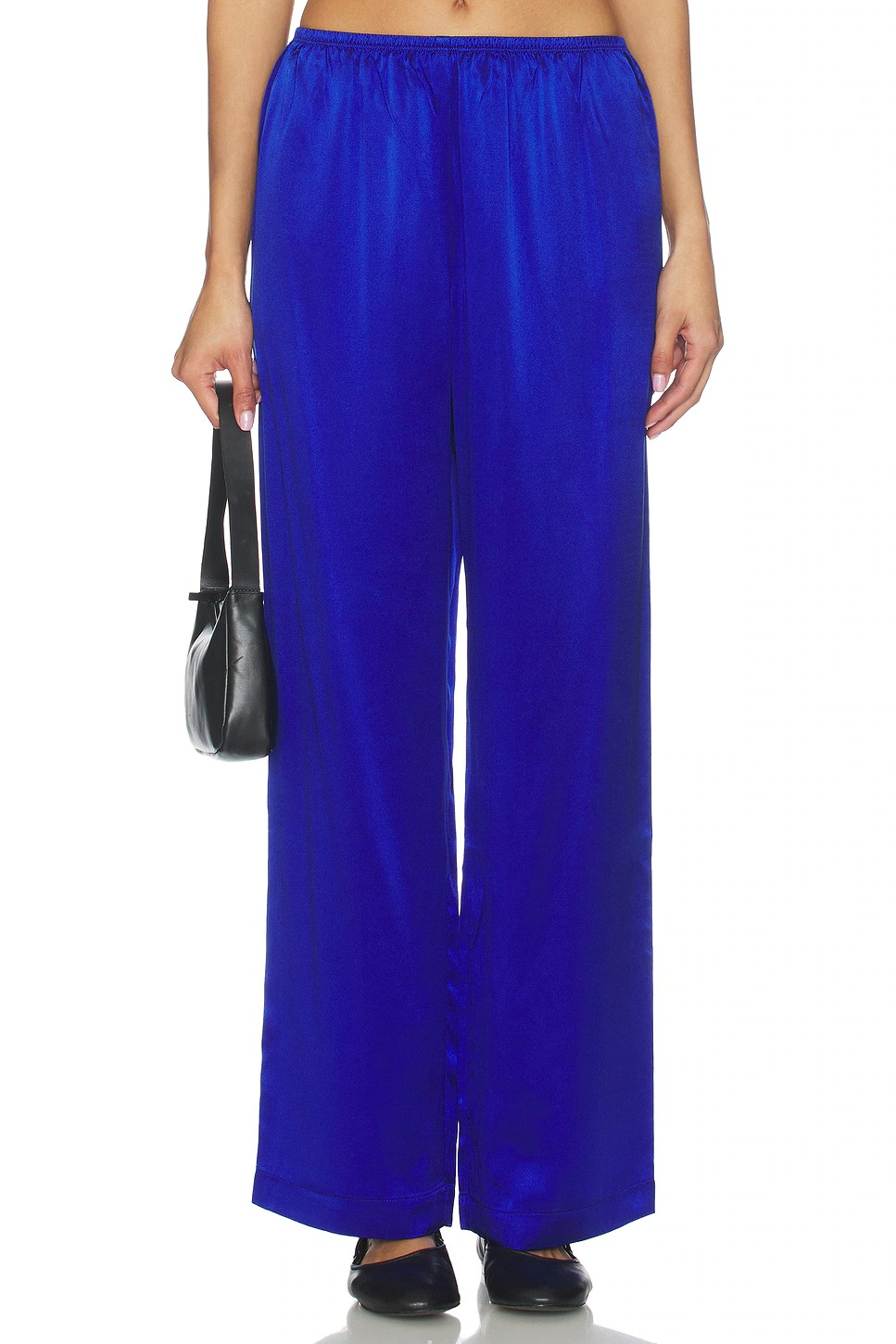 Donni., The Silk Simple Pants in Azure