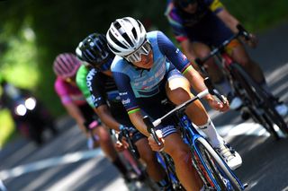 Lizzie Deignan (Trek-Segafredo) racing at the Giro d' Italia Donne