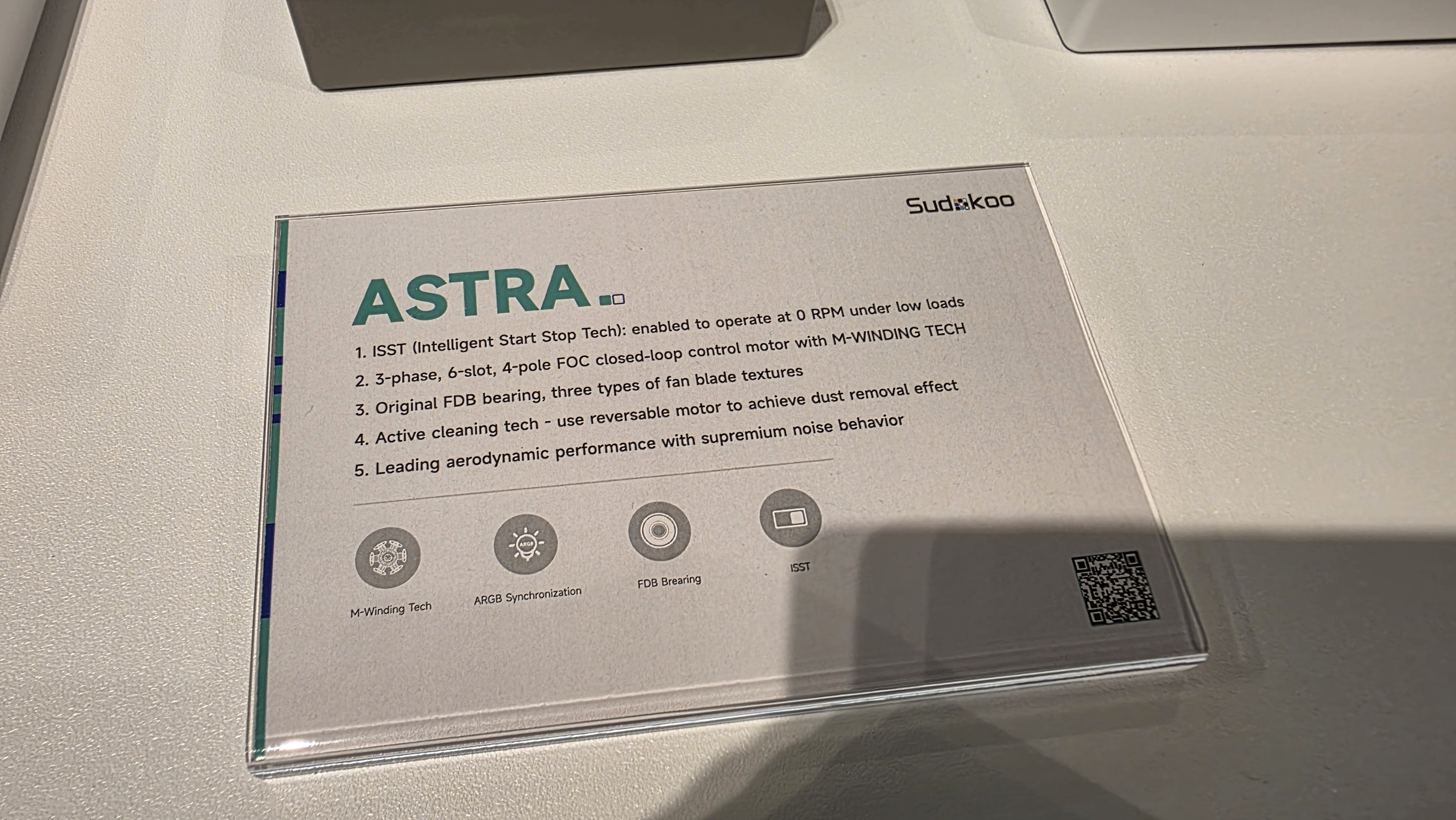 Sudokoo's Mach and Astra fans, plus 3D printed stickers.