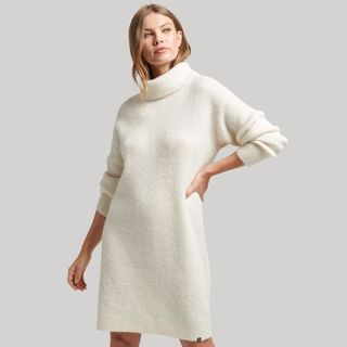 Superdry rollneck knitted dress