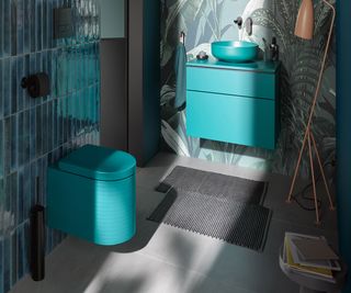 turquoise bathroom suite