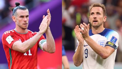 Wales captain Gareth Bale and England skipper Harry Kane 