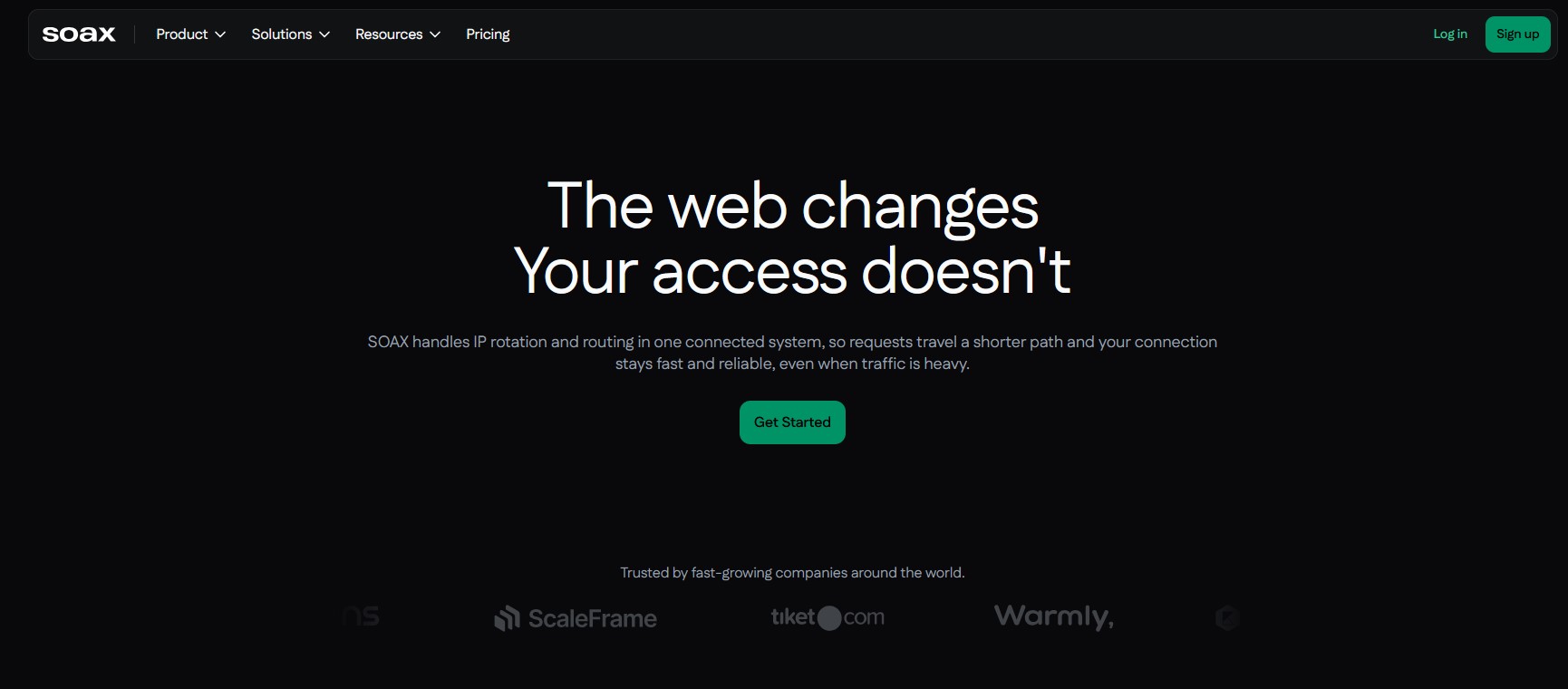SOAX website