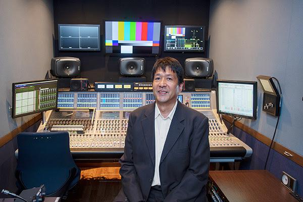 ABC’s Sadanari Iwahashi pictured in the new 202 OB truck.