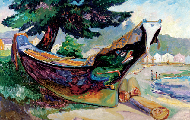 Emily Carr, Indian War Canoe (Alert Bay)