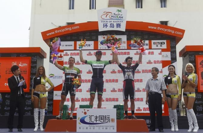 The stage 4 podium