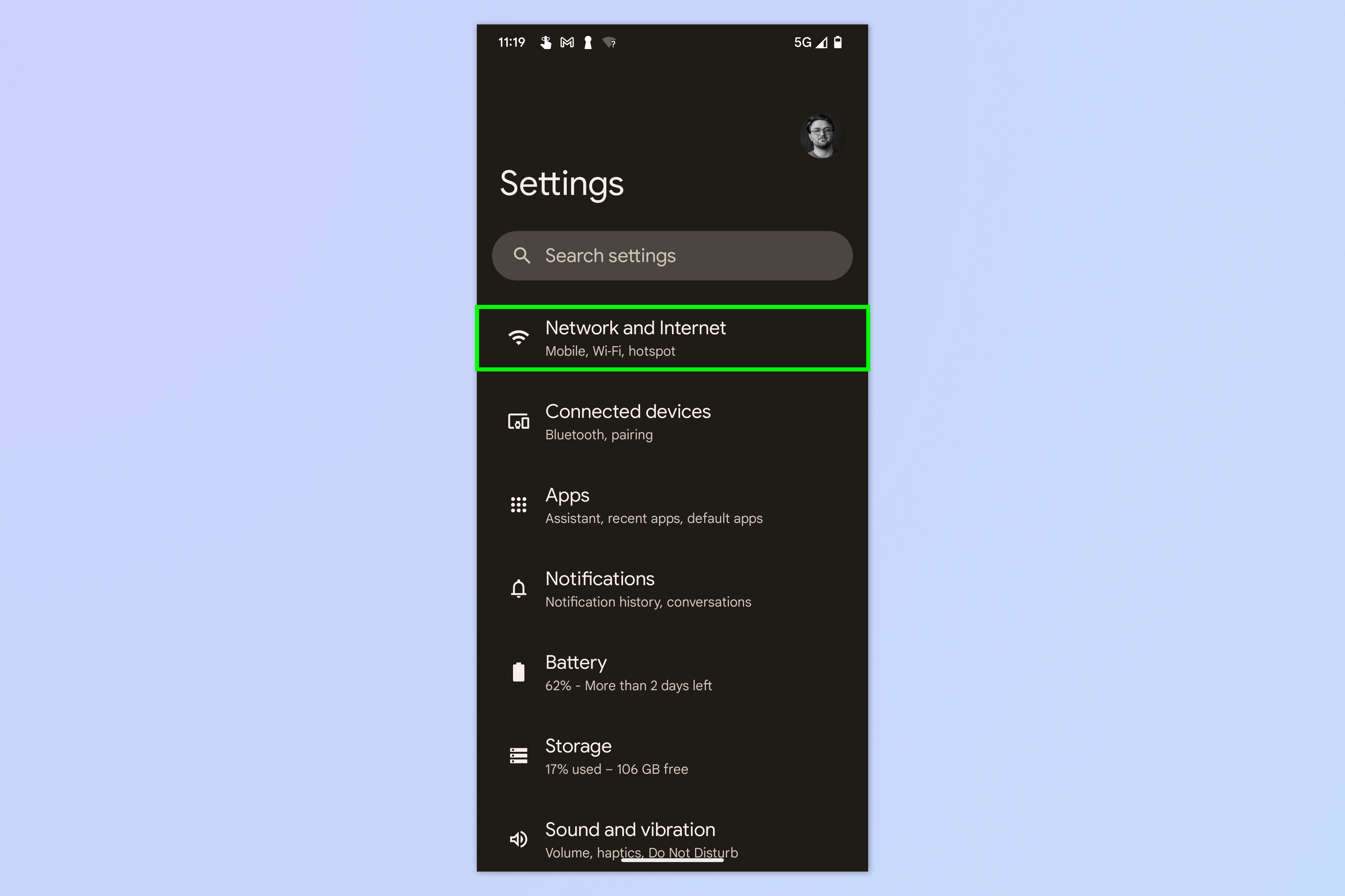 Скриншот, показывающий, как включить ограничения данных на Android