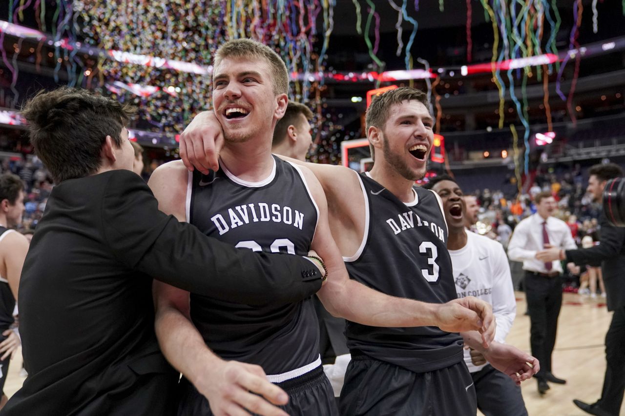 Davidson College basketball players.