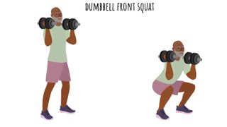 Vector dumbbell front squat