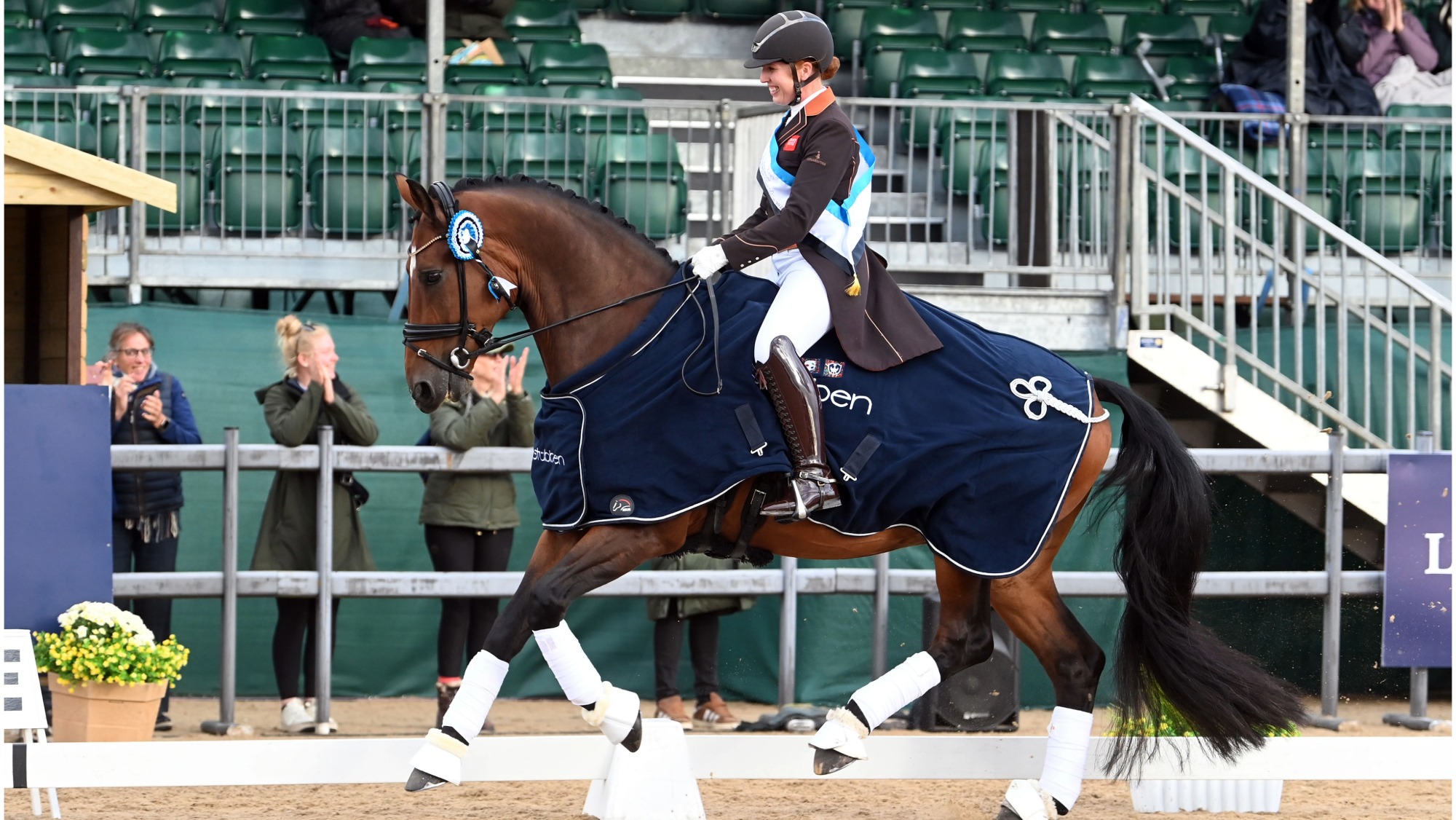 Becky Moody riding Jack Diamond at the National Dressage Championships