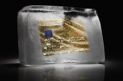 Frozen consumer credit spending freeze
