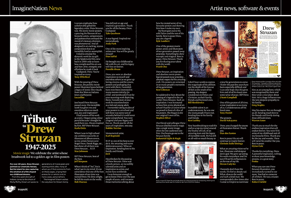 A spread from ImagineFX issue 260