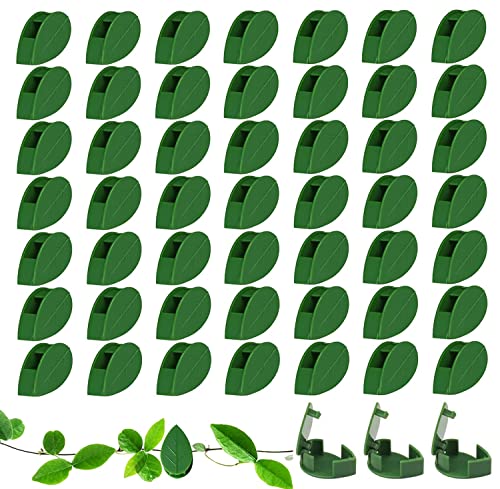 Cerolopy 30 Pcs Plant Climbing Wall Fixture Clips With Adhesive Stickers Leaf Shaped Climbing Plant Clips Plant Wall Clips Indoor Plant Fixture Clips for Climbing Plants