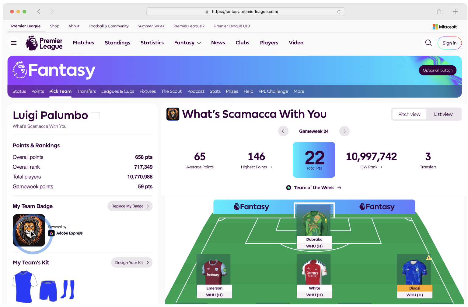 Adobe Premier League