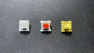 Linear mechanical keyboard switches