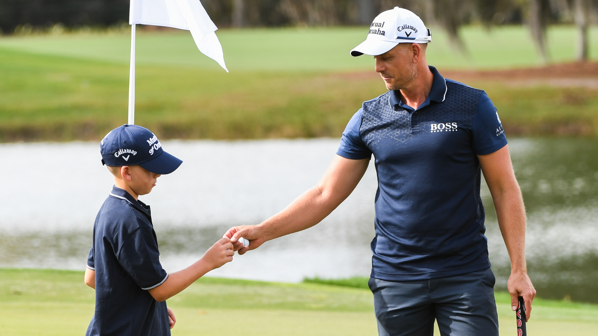 Henrik Stenson and his son Kalle