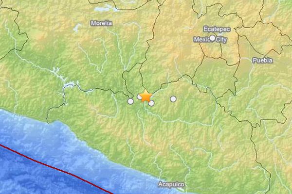 earthquake map