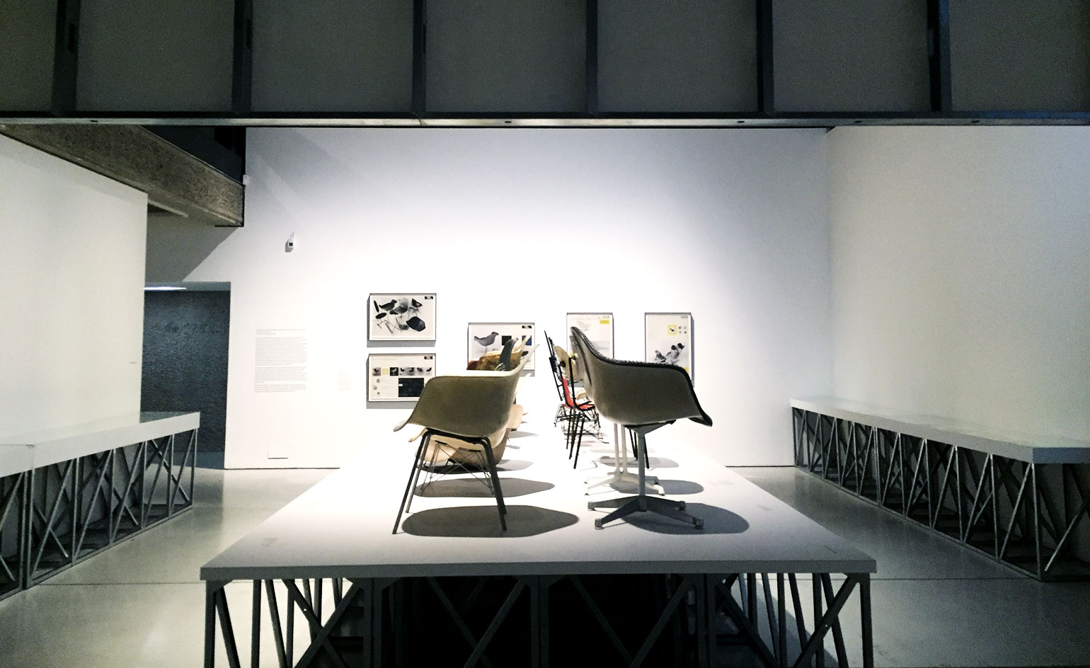 The exhibition design was curated by 6A architects and graphic designer John Morgan.