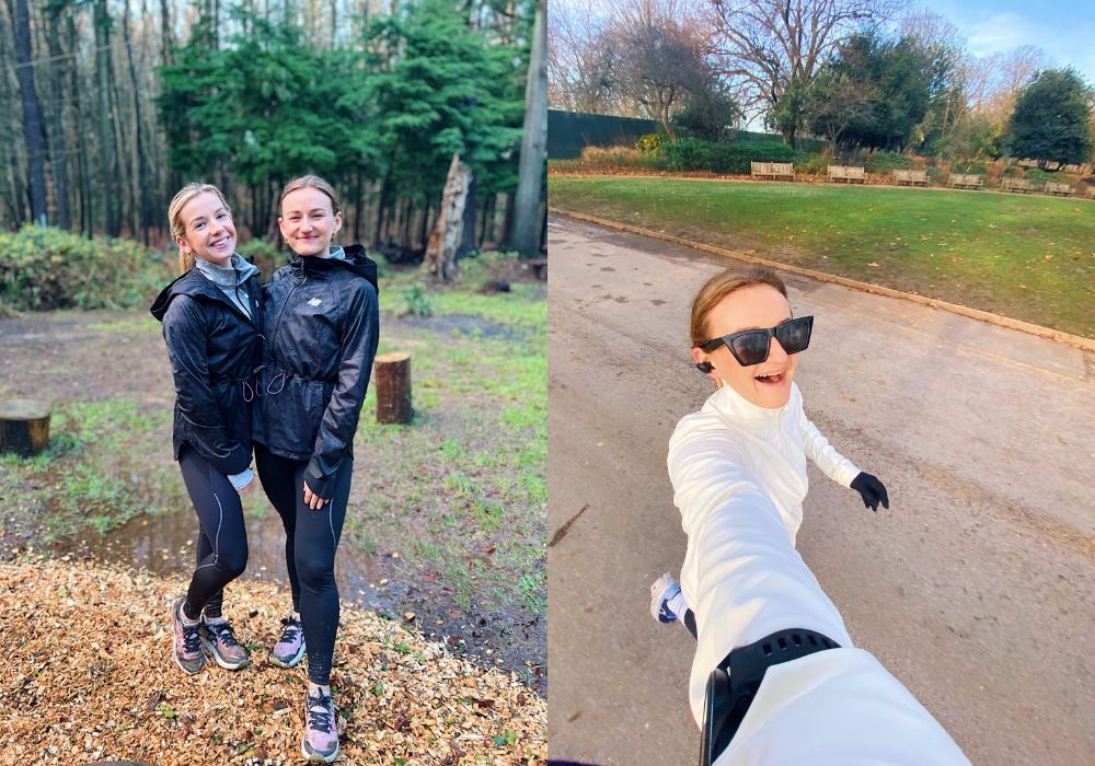 Ally Head and Lillie Bleasdale wearing some of the best running jackets