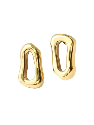 Out at Sea Leona 18k Gold-Plated Earrings