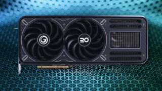 The Galax 20th Anniversary RTX 4090 Limited Edition carbon fiber GPU.