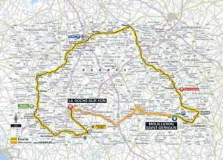 2018 Tour de France stage 2 map