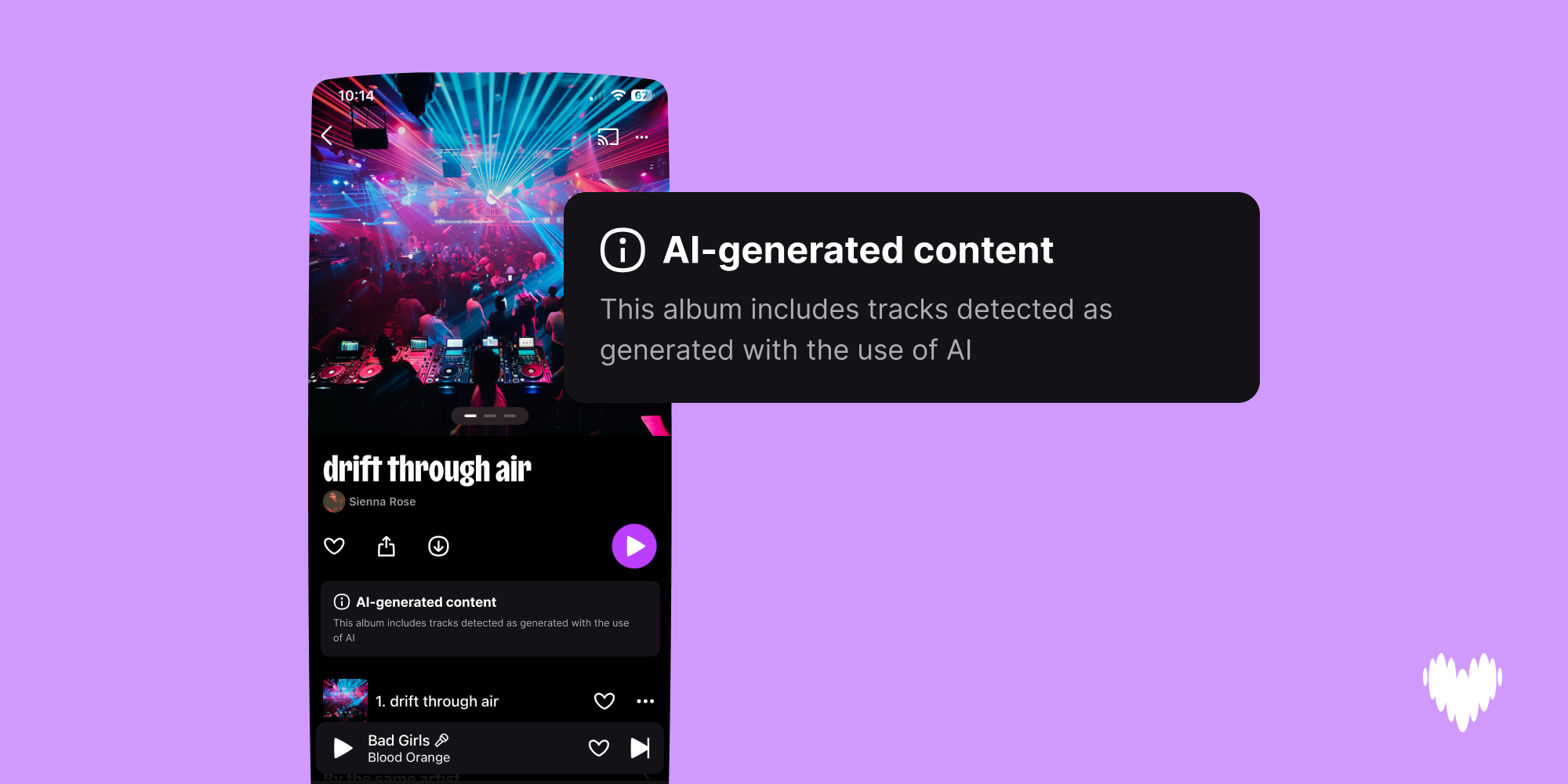 Deezer AI detector