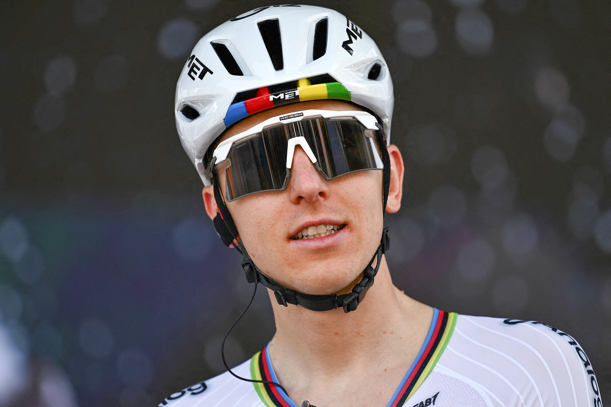 Tadej Pogačar dominated the opening stage of the Tour de Suisse with a 72km solo victory