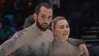 Timothy Leduc and Ashley Cain-Gribble winning their second national title