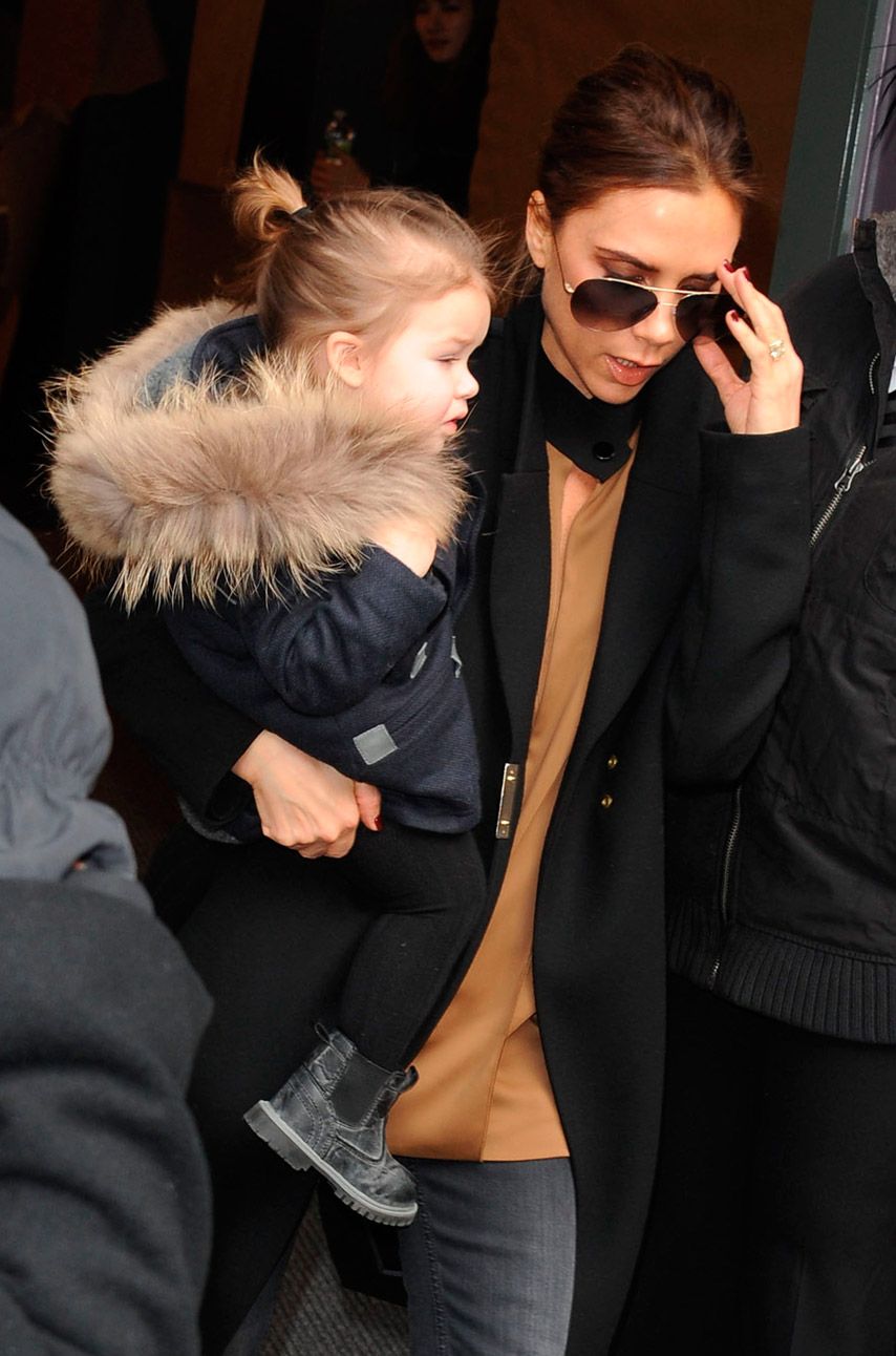 Victoria and Harper Beckham