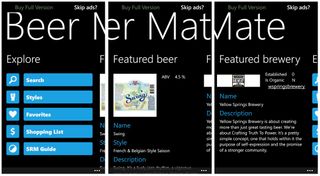 Beer Mate Main Pages