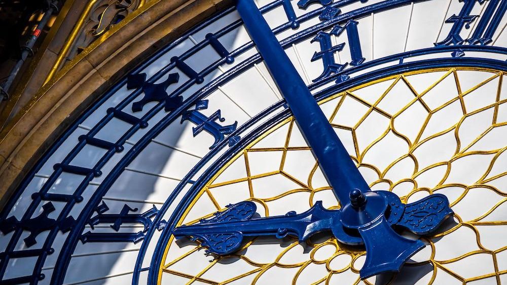 A close-up photo of Big Ben in London.